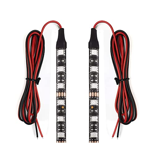 Universal 2pc 4in Motorcycle LED Turn Signal Light Amber LED Strip Light Bar for Motorcycle Car Scooter ATV UTV Golf cart Front Rear Turning Indicator Lights Blinker Tail Running Light