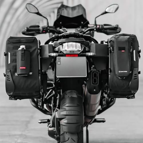 Lone Rider 31L Semi-Rigid Rackless Motorcycle Saddle Pannier Bag for BMW Motorcycle - 100% Waterproof, Dustproof Luggage with Quick Release, Safer than Hard Cases - No Racks Needed - style: 31 L