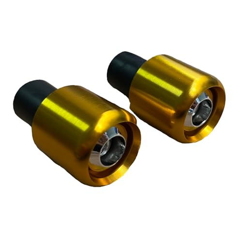 7/8 22mm Motorcycle Brake Lever Handlebar Lever Master Cylinder Clutch Levers Left & Right Set + Hand Grips + Handlebar Ends Set Fit for Harley Honda Kawasaki Suzuki Yamaha(Gold) - color: Gold-Set
