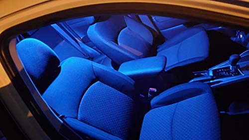 300LM Extremely Bright Canbus Error Free 194 168 2825 W5W T10 LED Bulbs Ice Blue 9-SMD 2835 Chipsets for Dome Map Door Courtesy License Plate Lights(Pack of 4) - color: Ice Blue