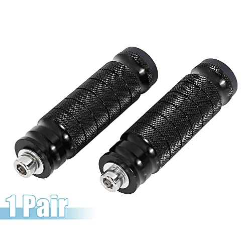 F FIERCE CYCLE 1 Pair 6mm Aluminum Aolly Motorcycle Rearset Rear Set Footrest Footpeg Foot Rest Peg Motorbike Cycling Black - color: Black