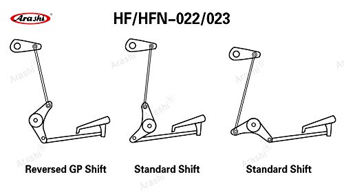 Arashi Version 2.0 Adjustable Rearsets for Honda CBR600RR 2007-2008, Black - color: Black, size: CBR600RR 2007-2008