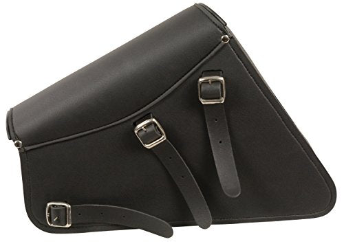Milwaukee Leather SH639L-BLK-PCS Black Left Side Swing Arm Bag (11.5X5X12X3)