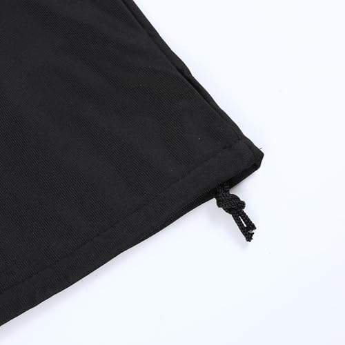2 Pack Motorcycle Helmet Bag, Lightweight Polyester Storage Carrying Case with Soft Lining for Sport Riding Travel (Black, 18.5 x 17 x 0.4 In)