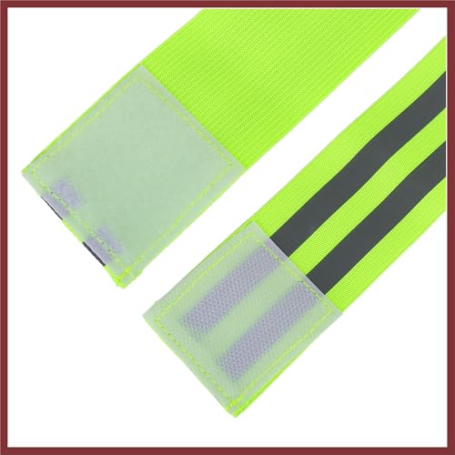 8pcs Reflective Bands for Arm Reflective Armbands High Visibility Night Cycling Riding Reflector Tape Straps Bracelet Green Replace Parts
