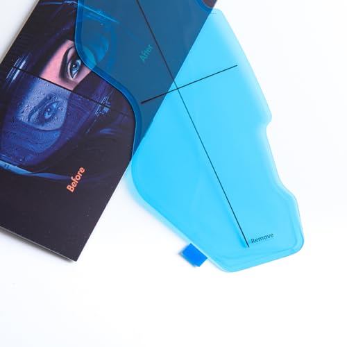 Anti-Fog Helmet Visor Film for Motorcycle Helmets Face Shield Compatible with ARAI XD4 Helmets Visor Insert Anti-fog | Clear Vision Fog Free Helmet Shield for Cold and Rainy Days 3.7" x 10.7" - size: ARAI XD4