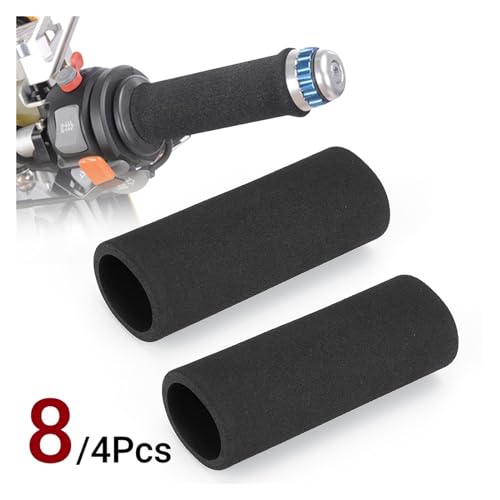 Universal Motorcycle Handlebar Sleeve Grip Foam Anti Slip Vibration Hand Grips Gloves Levers Cover Motorcycle Accessories - color: 1 pair