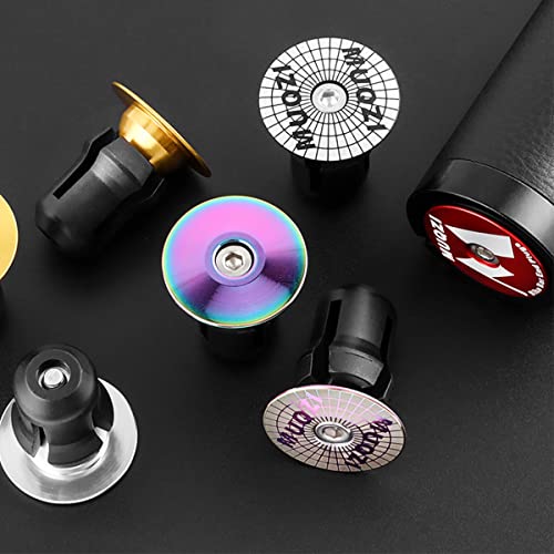 Bicycle Handlebar Bar End Plugs Caps Bike Handlebar Plugs Perfect for Most Bicycles Road Bike Mountain Bike BMX MTB Fixie - color: Black-no logo