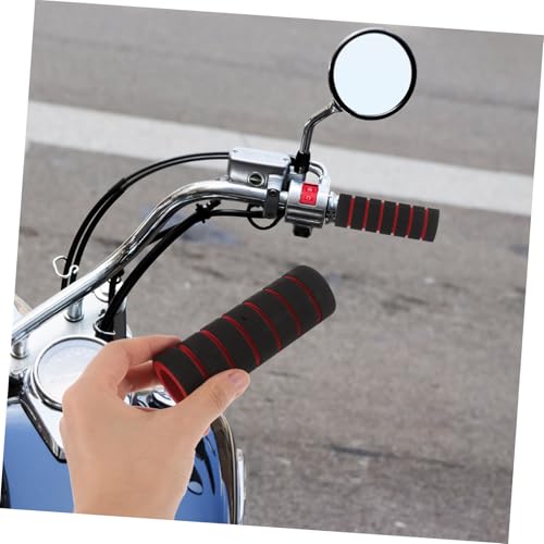 Non-Slip Motorcycle Handlebar Grips Cover Set Universal Fit for Motorbike and Bicycle Soft Foam Protective Sleeves for Enhanced Control and Comfort