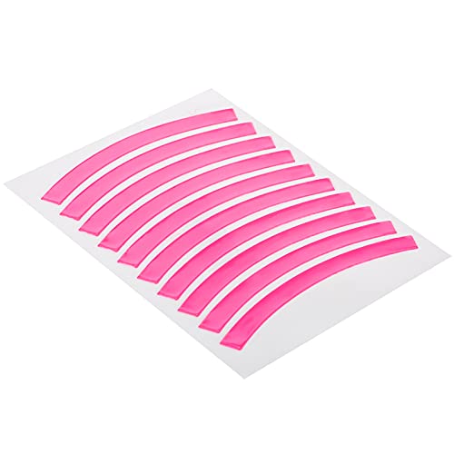 HUIOP Reflective Tape, 10pcs Adhesive Reflective Tape Cycling Warning Sticker Bike Reflector Tape Strip for Car Bicycle Motorcycle Scooter Wheel Rim Decoration