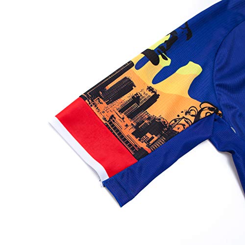 Cycling Jerseys Men,Mountain Bike Jersey Summer Short Sleeve Breathable Bicycle Tops Riding Bike Shirts Quick Dry - color: Cf0172, size: 3X-Large