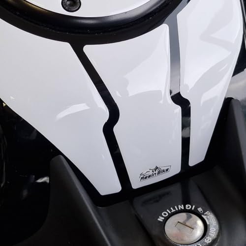 Resin Bike Motorcycle 3D Stickers Compatible with KTM Duke 390 200-2021-2023. Key Area Protection from Impact and Scratches. White Resin Stickers - Made in Italy - color: Duke 390 200, size: Protezioni Zona Chiave