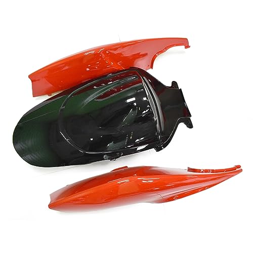 FLPRO ABS Plastic Fairing Kit Compatible for Suzuki 06 07 GSXR600 GSXR750 K6 2006 2007 GSX-R600 GSX-R750 Fairings Injection Motorcycle Bodywork Gloss Black Red Body Kit - color: Gloss Black Red-3