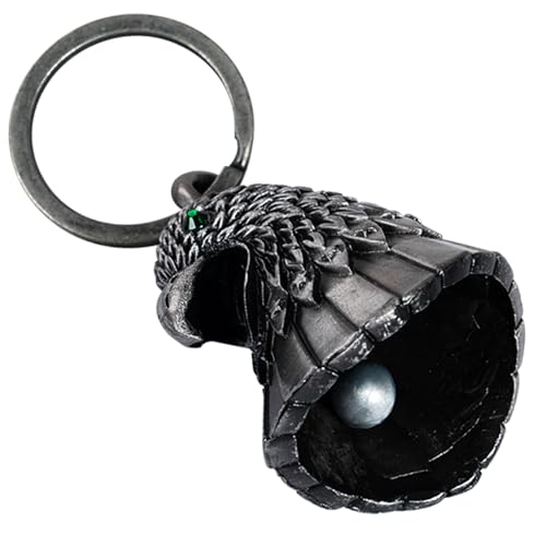Dream Apparel Motorcycle Bell Guardian Angel Drive Away Gremlin, Biker Bell for Men Women Rider Riding, Good Luck Gift - color: Eagle Head With Green Eyes