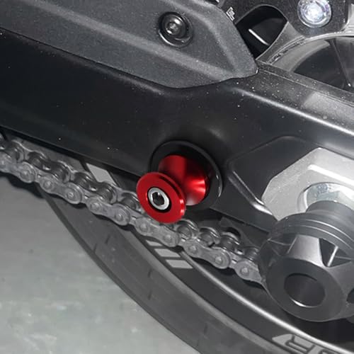 MFGZD For MT-09 M6 Motorcycle Swingarm Spools Slider, CNC 6MM Swingarm Spools Sliders Stand Compatible with MT-09 MT09 SP 2015-2025 (Red, For MT-09) - size: MT-09 Red