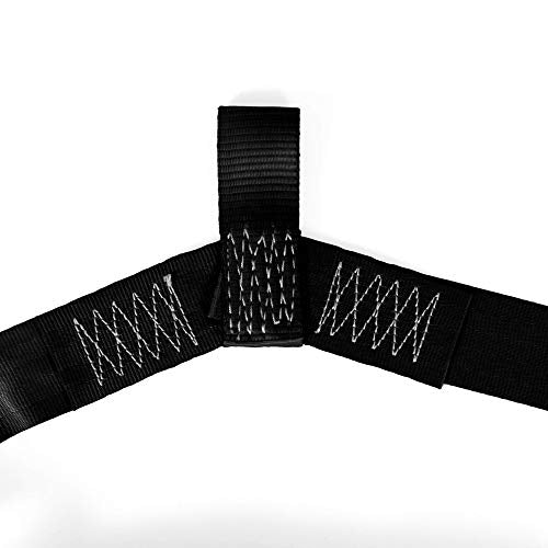 MOTO4U Universal Motorcycle Rear Wheel Tie Down Strap in Black - color: Black