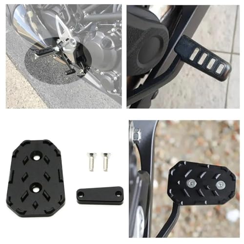 Motorcycle Rear Foot Brake Lever Pedal Enlarge Extension Peg Pad Extender for H&ONDA CB500 CB 500 X CB500X 2019-2023 2021 2022(Silver) - color: Silver