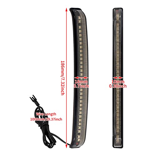 LED Saddlebag Tail Light with Running Brake Light and Sequential Turn Signal Lamp Fit for Harley Touring Street Glide Road King Road Glide Electra Glide Ultra Limited 2008-2013 (Smoked Lens) - color: 2008-2013 Smoke