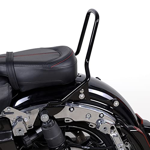 XFMT Detachables Sissy Bar Upright Backrest Sissy Bar Compatible with Harley Touring Street Glide Road King 2009-Later - color: Gloss Black, size: Sissy Bar