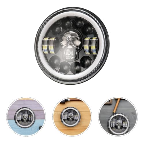 Gatuida Headlights Skull LED Headlight Motorcycle LED Motorcycle Light Mount Light Skull