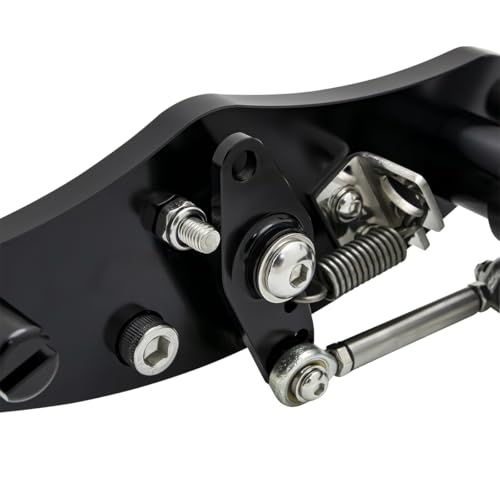 CNC Black 2.17" Forward Controls Foot Pegs Footrests Shift Levers Linkages Kits Compatible with 1995-2006 Kawasaki Vulcan 800 VN800 A B Classic E Drifter - color: Black A, size: VN800
