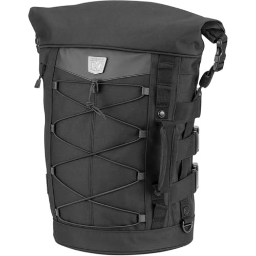 Kuryakyn 5223 Momentum Deadbeat Expandable Motorcycle Travel Luggage: Weather Resistant Duffle Bag with Sissy Bar Straps, Black - style: Deadbeat Duffle