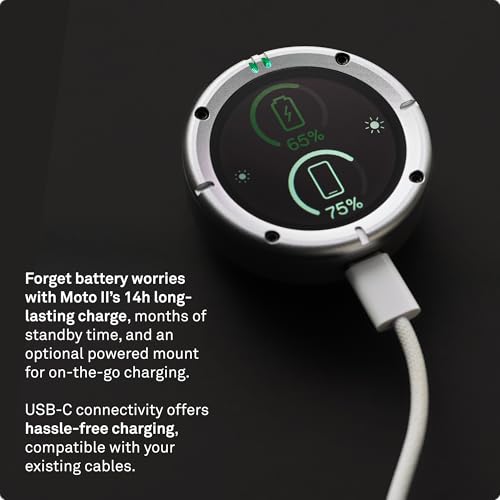 Beeline Moto II - Next Gen Motorcycle GPS Tracker | Compact Design, Waterproof Build, Simple Display & 14-Hour Battery |Glove Friendly Motorcycle Sat Nav Perfect for Adventure & Daily Commutes (Black) - color: Black, style: Moto II