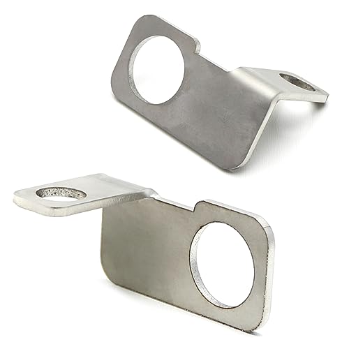 iJDMTOY CNC-Cut Stainless Steel Right-Hand Side Rear Axle Safety Flag, Dune Flag, Whip Mounting Bracket (22.5mm Diameter Opening) Compatible with Off-Road Motocross, Dirt Bike, Motorcycle, etc