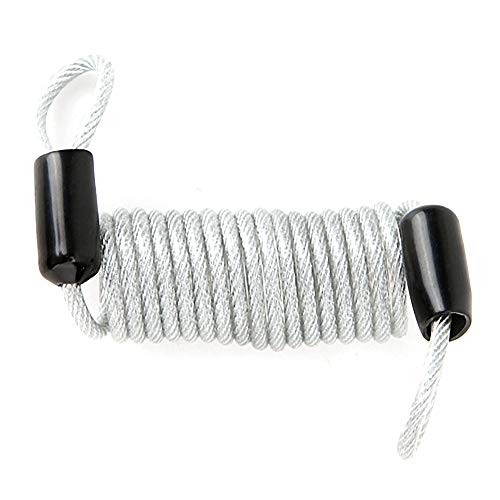 Security Reminder Cable, Anti Theft Steel Wire Lock Security Spring Wire Lock Security Steel Wire Spring Reminder Rope for Luggage Helmet