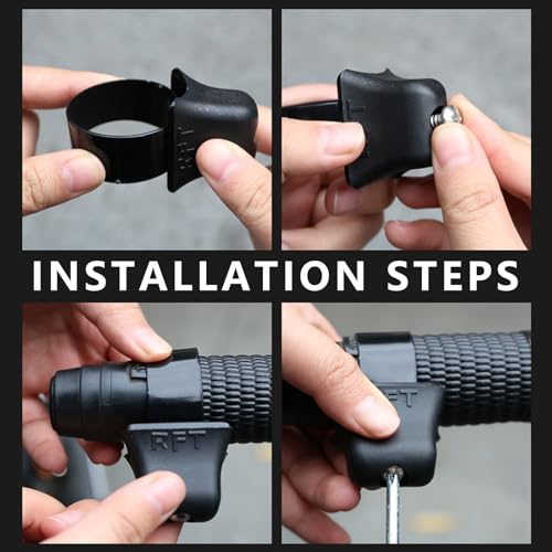 Ergonomic Throttle Grip Increase Anti Fatigue Handlebar Throttle Grip Accessory Simple Installs for Motorcycles