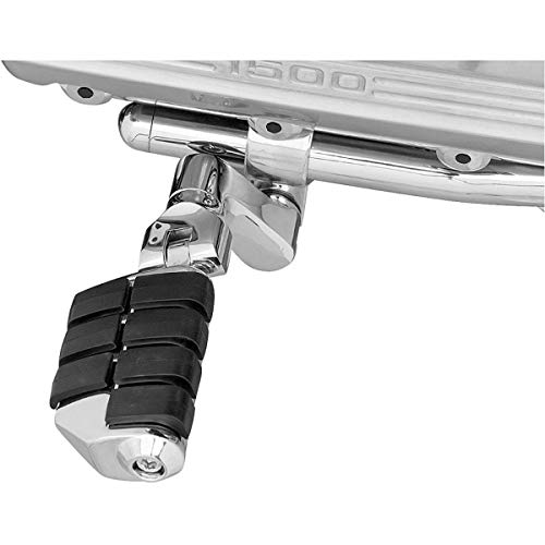 Kuryakyn 7993 Motorcycle Foot Controls: Offset Dually ISO Highway Pegs with Magnum Quick Clamps for 1-1/4" Engine Guards/Tubing, Chrome, 1 Pair - size: 1-1/4" Clamps, style: Offset Dually ISO Pegs