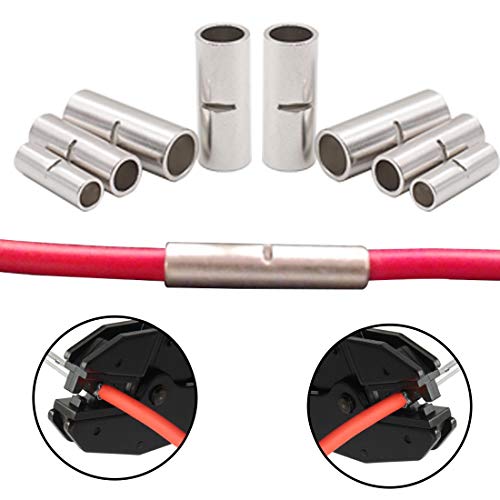 4 Gauge Butt Splice:4 AWG Wire Butt Connectors for 4ga Automotive Power/Ground,Battery Cable, Car Audio, RV, Amp,Wire, Automotive Wire, Battery Cables, Amp Wiring - color: 4 gauge butt connector