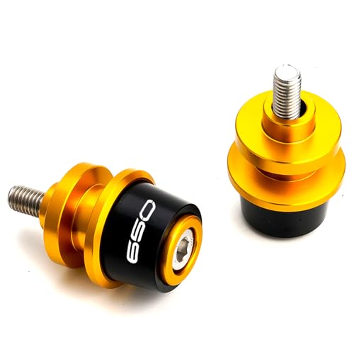 Compatible with 2025 Ninja 650 KRT Ninja650 Z650 RS Z 650 Versys 650 2015-2021 2022 2023 2024 2025 CNC Motorcycle Swingarm Spool Slider Stand Screws (Gold) - color: Gold