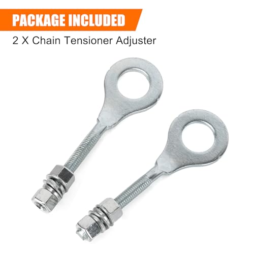 PSLER Chain Tensioner Adjuster - Rear Axle Blocks Chain Adjuster for Precise Alignment & Smooth Riding, Fits for 196cc 6.5hp Mini Bike 50-125cc ATV CRF CT200U Motovox MBX10 MBX11 Mini Bike Trail, 2PCS