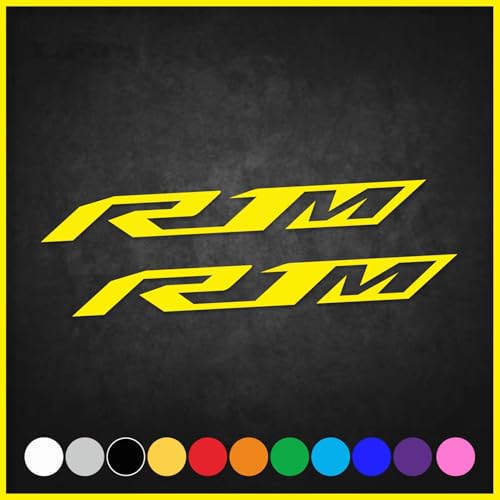 Motorcycle Reflective Fairing Stickers - 2 Piece,Lemon Yellow | Waterproof Vinyl Decals Kit for Helmets ,Compatible with Yamaha YZF R1 R1M - color: Lemon Yellow