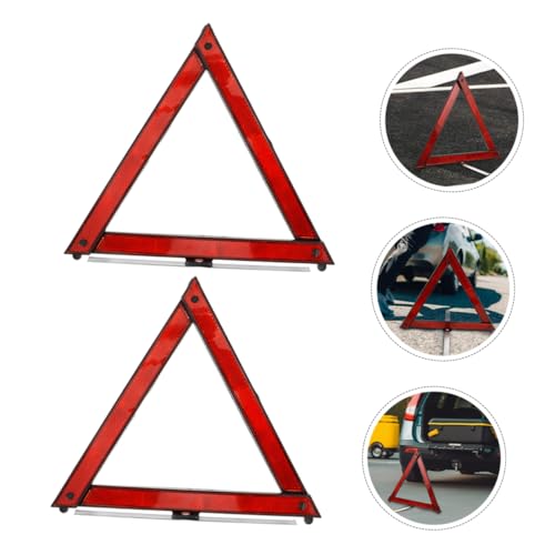 Alipis 5pcs Reflective Safety Triangle Kit Foldable Emergency Warning Sign for Vehicles Roadside Safety Tool for Breakdown Situations