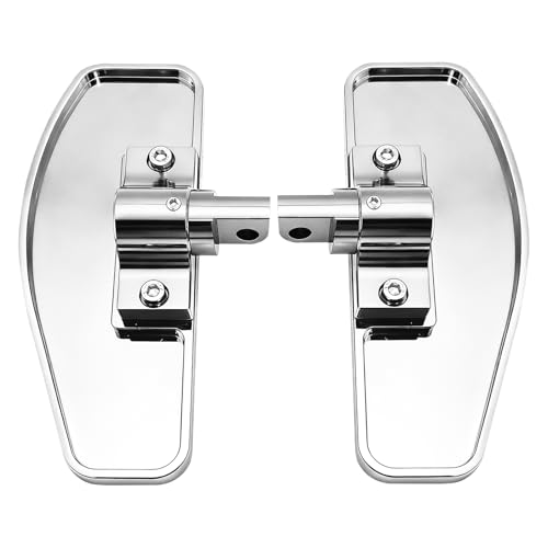Chrome Rear Passenger Foot Pegs Floorboards for Harley Road glide, Road king, Electra glide, Street Glide & Softail Fat Boy, Street Bob, Low Rider ST & Dyna - color: Passenger Floor Board-Chrome