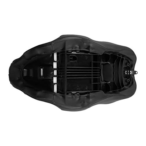 C.C. RIDER Driver Passenger Seat Hammock Seat Fit For Harley Touring 2009-2023 Street Glide Road Glide Road King Electra Glide CVO Models 2009-2022, Standard Reach Black Stitching - color: 15# Black