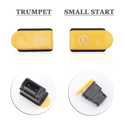 Mokuo Motorcycle Handle Switch Button in PP Material Compatible with Chinese GY6 4-Stroke Scooter Mopeds Jonway Taotao Roketa Parts