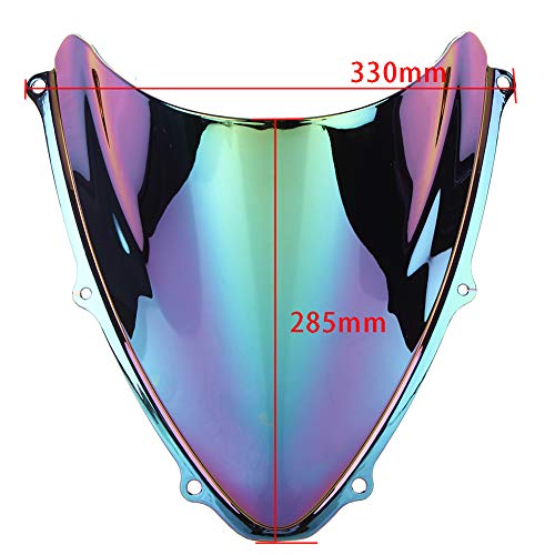 Motorcycle Windshield Fits uzuki GSXR 600/750 2006-2007 K6, Deep Iridium - color: Deep-Iridium