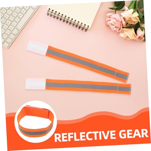 BESPORTBLE 4pcs Adjustable Elastic Bands for Night Cycling Safety for Mountain Biking and Outdoor Sports Enhanced Full Body Reflectivity