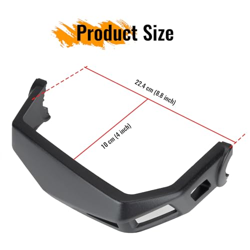 Handguards for Can Am Ryker, 2PCS Aluminum Hand Guard Handlebars Protectors Kits for Can Am Ryker 900, 600, Sport & Rally Edition All Models 2019-2024 Accessories (Replaces #219400998),Black