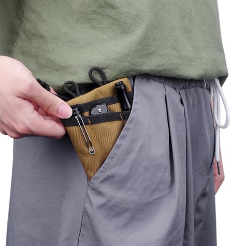 EDC Storage Pouch, Anti-Lost Outdoor Tactical EDC Kit Multi-Function EDC Tool Pouch - color: Black