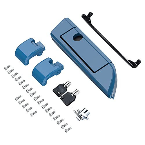 Moto Onfire Billiard Teal Tour Trunk Luggage Latches Hinges Fit for AB Harley Touring Razor Chopped King Tour Trunk Luggage - color: Billiard Teal