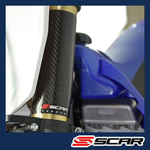 SCAR Carbon Fiber Upper Fork Wraps Compatible with KTM Yamaha BETA Husqvarna Honda GASGAS Kawasaki Suzuki SHERCO 125 250 300 350 390 430 450 480 500 - size: 160mm / 52mm