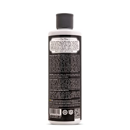 Chemical Guys Heavy Metal Polish Restorer and Protectant - Cleans, Restores & Protects, Aluminum, Stainless Steel, Chrome Polish & More, Safe for Cars, Trucks, Motorcycles, RVs, and Boats - 16 oz - style: Heavy Metal Polish