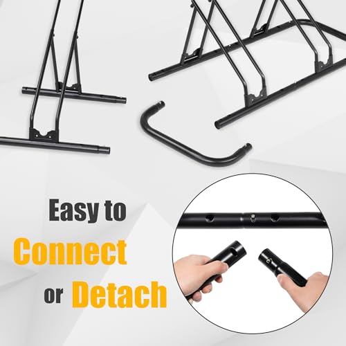 CyclingDeal Bicycle Floor Parking Rack Stand - for Mountain MTB Road Bike - Indoor Home Garage Storage - Adjustable 4 Bikes - size: 4 Bikes, style: Adjustable