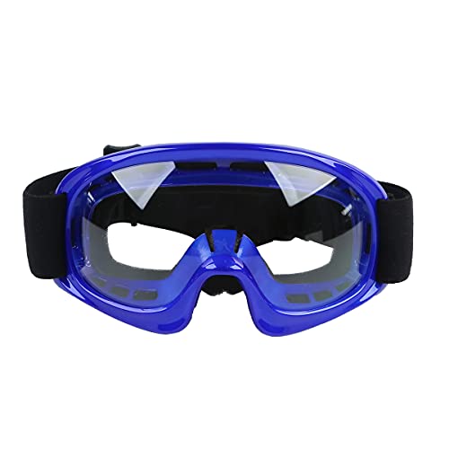 SLMOTO Dot Youth and Kids Motocross Offroad Street Helmet Motorcycle Helmet Dirt Bike Motocross ATV Helmet+Goggles+Gloves, Blue, XL - color: Blue Frame, size: X-Large