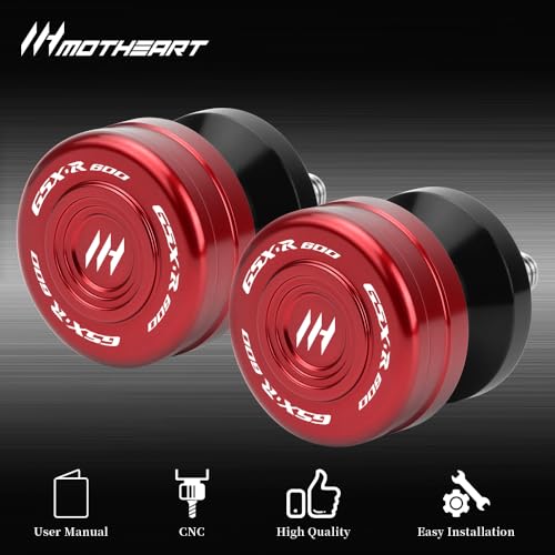 M8 Motorcycle Swingarm Sliders For GSX-R600 1992-2026 GSX-R 600Z 2022-2026 Swingarm Spools CNC Aluminum Heavy-Duty gsx-r 600 600z Accessories (Red) - color: Red