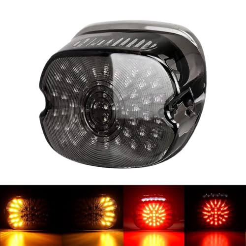 Smoked LED Motorcycle Tail Light Brake Turn Signal LAMP for OEM Rear Brake Light 1200 - Rear Brake Light with Integrated Turn Signals, High-Visibility Waterproof Design, Easy Installation